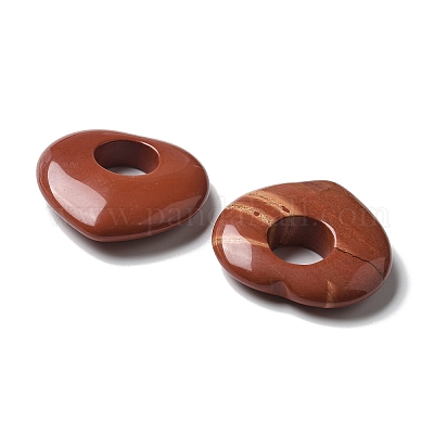 Полые подвески из натуральной красной яшмы G-C167-06E-1