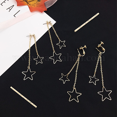 60 шт. 6-х видов гофрированных латунных трубчатых бусин KK-DC0002-51-1