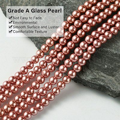 Стеклянные жемчужные бусины класса А HY-J001-4mm-HX015-1