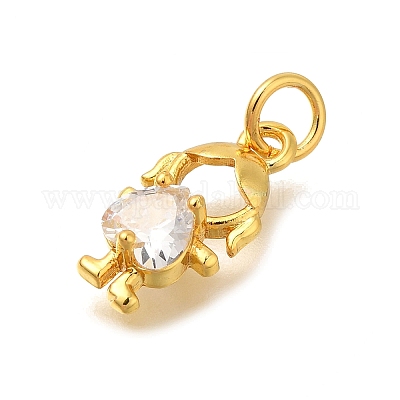 Стойки обшивки латунь микро проложить кубическую прелесть диоксида циркония KK-I716-25G-01-1