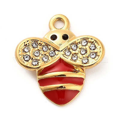 Подвески из нержавеющей стали 304 с кристаллами и стразами STAS-P385-08G-B-1