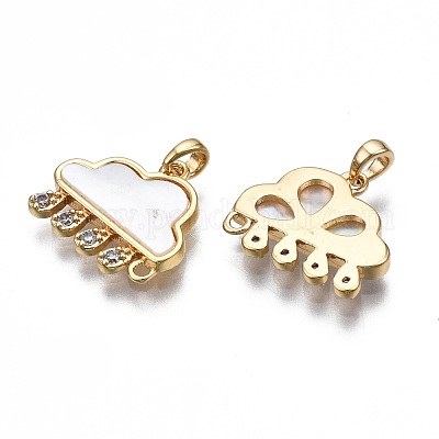 Латунные соединители с прозрачным кубическим цирконием с микропаве KK-S356-346-NF-1