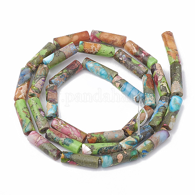 Синтетические имперские нитки из бисера яшмы G-S322-002E-1-1