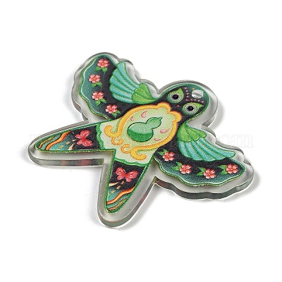 Pendentifs imprimés transparents&nbsp;SACR-S035-04B-1