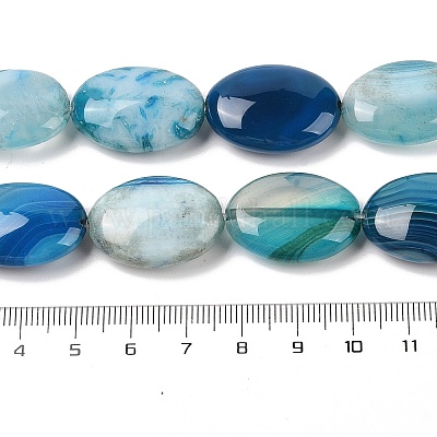 Натуральные полосатые агатовые / полосатые агатовые бусинки G-Q182-01C-1