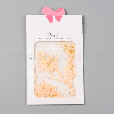 Цветок пластиковые кабошоны гвоздь MRMJ-I001-03G-1