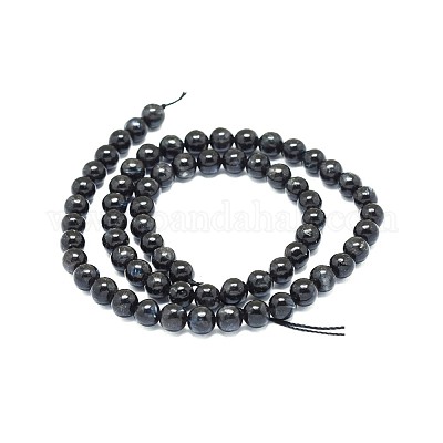 Натуральные нити из кианита / цианита / дистенового бисера G-F673-01-6mm-1