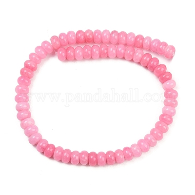 Окрашенные природные белый нефрит бисер пряди G-G107-A28-01-1