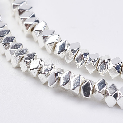 Немагнитные синтетический гематит бисер пряди G-P262-31-2x3mm-S-1