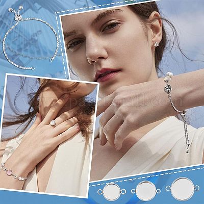 Наборы для изготовления плоских круглых браслетов своими руками DIY-UN0003-54-1