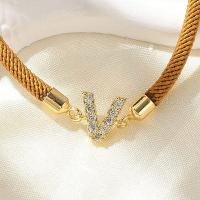 Регулируемые браслеты из нейлона X-BJEW-C096-01G-22-1