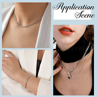 Цепи Figaro из нержавеющей стали 304 FIND-SC0012-50B-P-1