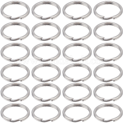 100 шт. разъемные брелоки из нержавеющей стали 304 STAS-SC0008-79-1