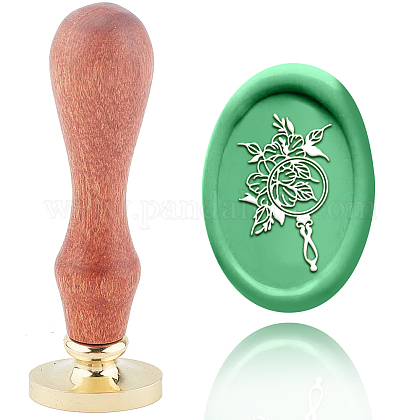 アクセサリー作り用 ワックスシーリングスタンプセット シーリングワックススタンプ真鍮製ヘッド 取り外し可能な木製ハンドルレトロ真鍮スタンプキット 封筒の招待状 ギフトカード 花柄 9x3x2 2cm を購入 Selected Pandahall Com Jp