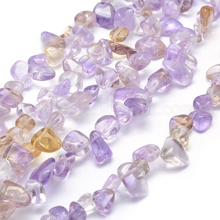 Natural Ametrine Beads Strands G-K220-45-1