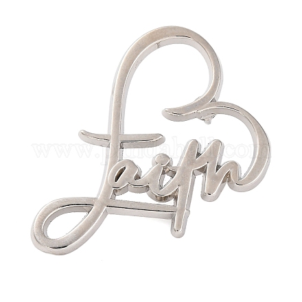 Брошь из цинкового сплава на тему веры JEWB-C035-02B-P-1