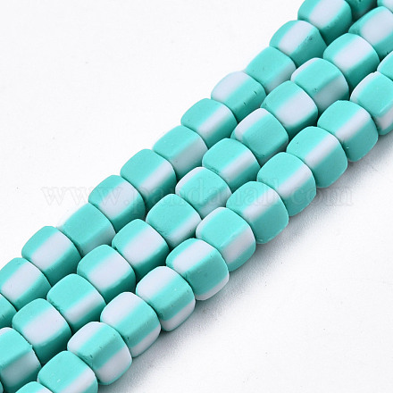 Handmade Polymer Clay Beads Strands CLAY-N010-074-03-1
