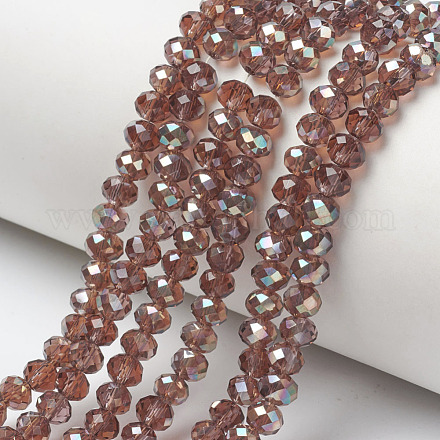 Chapelets de perles en verre électroplaqué EGLA-A034-T4mm-J15-1