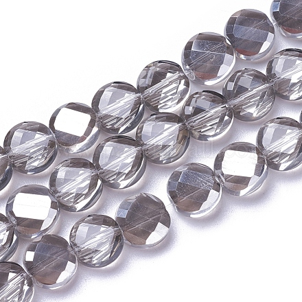 Chapelets de perles en verre électroplaqué EGLA-J149-B-PL01-1