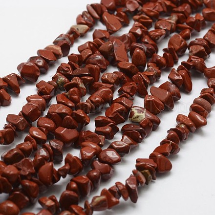 Chapelets de perles en jaspe rouge naturel G-F328-20-1