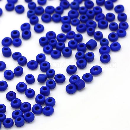 Perles rocailles en verre opaque mat SEED-R029-4mm-A09-1