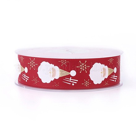 Polyester Grosgrainband für Weihnachten SRIB-P013-B01-1