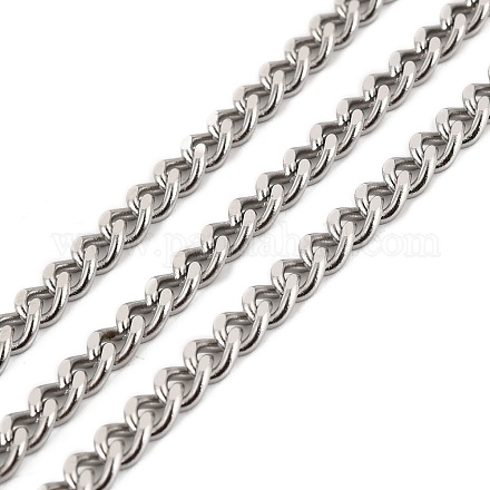 304 cadenas de eslabones cubanos de acero inoxidable CHS-K016-03B-P-1