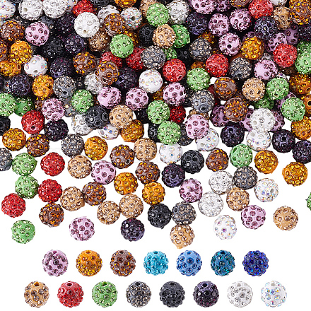 150шт 15 цвета бусины из полимерной глины ручной работы CLAY-ME0001-02-1