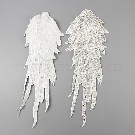 Apliques de hombro de traje de flor multicapa de costura a mano PATC-WH0009-07A-1