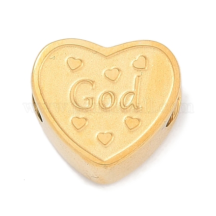 Европейские бусины из нержавеющей стали 304 STAS-K286-04K-G-1