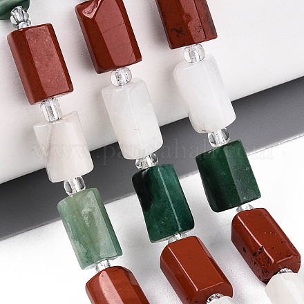 Нити бусин из натурального фуксита G-T144-15A-01-1