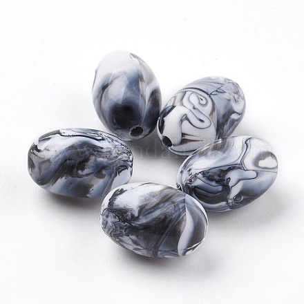 Perles acryliques MACR-E025-32C-8x11mm-1