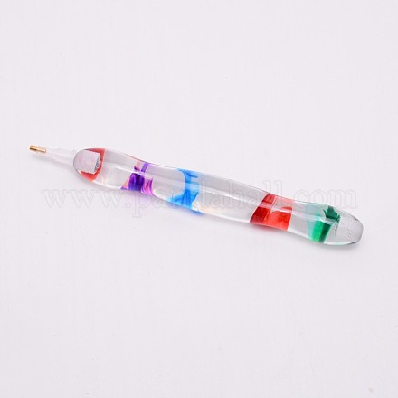 Ручка для подбора страз из смолы для дизайна ногтей MRMJ-WH0004-53-1