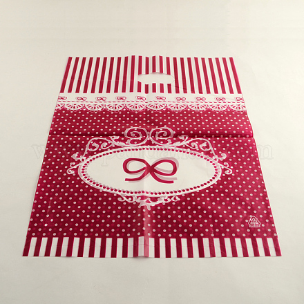 Bowknot Printed Plastic Bags PE-S020-20x30cm-05-1