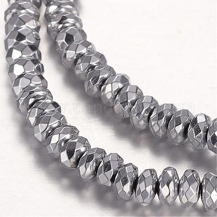 Electroplate Non-magnetic Synthetic Hematite Beads Strands G-P198-02-4x2mm-01-1