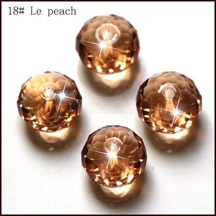 Perles d'imitation cristal autrichien SWAR-F068-8x10mm-18-1