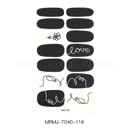 Autocollant complet pour nail art MRMJ-T040-116-1