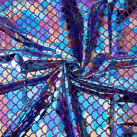 Полиэстеровая ткань с рыбьей чешуей&nbsp;DIY-WH20063-038C-1