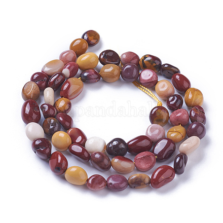 Natural Mookaite Beads Strands G-P433-17-1