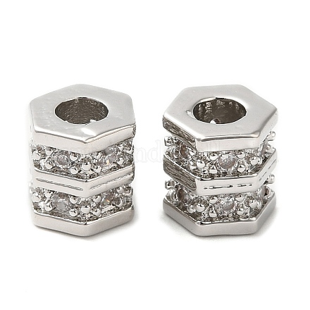 Стойки обшивки латунь кубического циркония бусы KK-Z033-27P-1