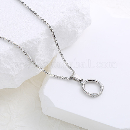 Ожерелья с подвесками в виде алфавита из нержавеющей стали для женщин VK4233-15-1