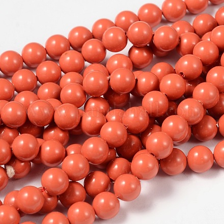 Shell Pearl Beads Strands SP6MM243-1