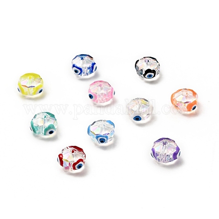 Прозрачные стеклянные бусины GLAA-F121-05-1