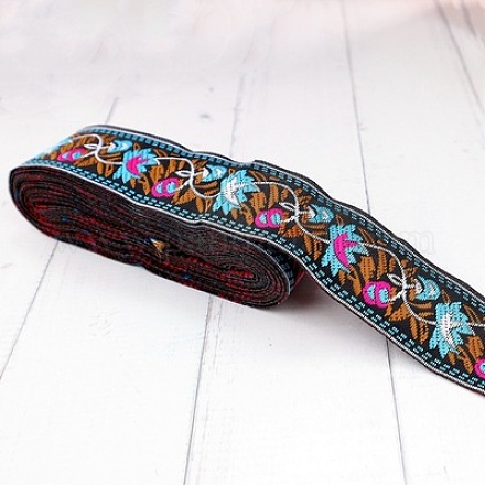 5M Ethnic Style Polycotton Embroidery Ribbon PW-WG33130-19-1