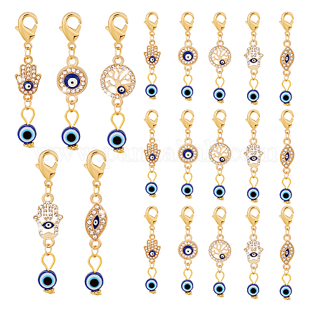 20 шт. подвесные украшения на тему сглаза HJEW-PH0001-77-1