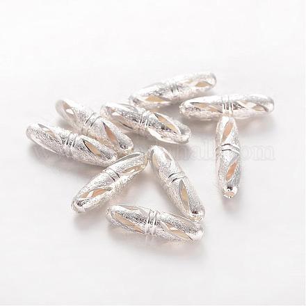 Alloy Hollow Beads PALLOY-O074-09S-1