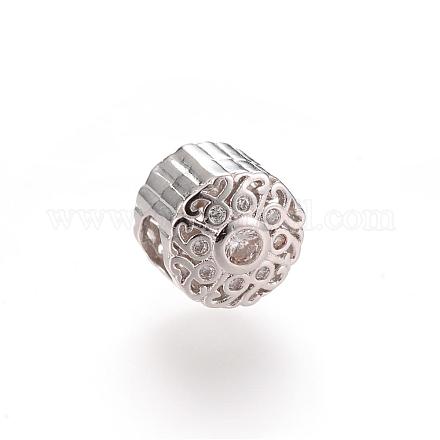 Alloy Rhinestone European Beads OPDL-T001-PD033-1