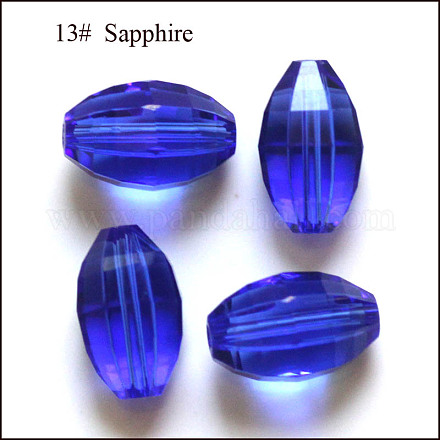 Abalorios de cristal austriaco de imitación SWAR-F056-9x6mm-13-1