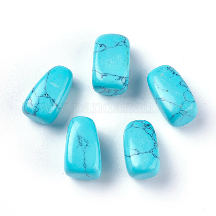 Perles de turquoise synthétique G-O174-17D-1