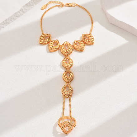 Винтажные латунные браслеты с полыми звеньями для женщин VR5801-2-1